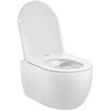 Унитаз подвесной Vincea Evo VT1-34S безободковый, с сиденьем микролифт, белый