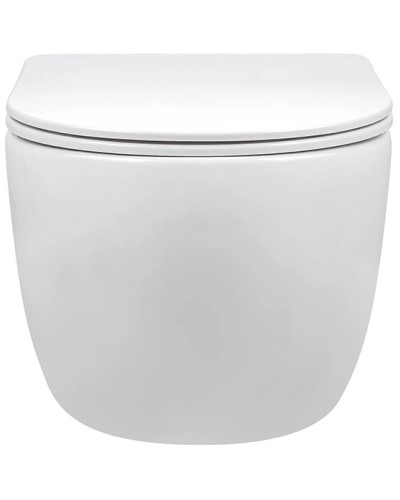 Унитаз подвесной Vincea Evo VT1-34S безободковый, с сиденьем микролифт, белый