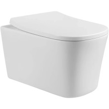 Унитаз подвесной Vincea Arco VT1-36 безободковый, с сиденьем микролифт, белый