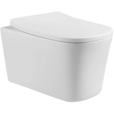 Унитаз подвесной Vincea Arco VT1-36 безободковый, с сиденьем микролифт, белый