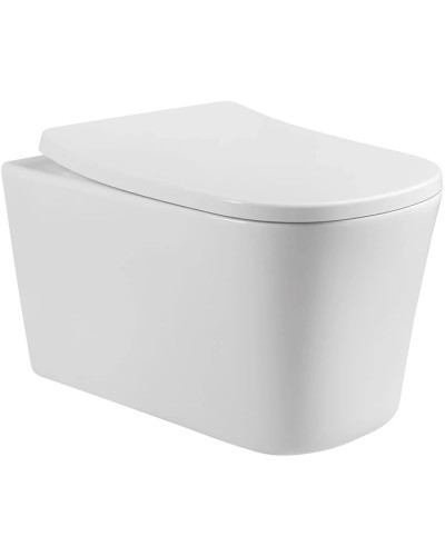 Унитаз подвесной Vincea Arco VT1-36 безободковый, с сиденьем микролифт, белый