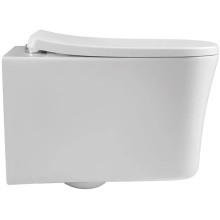 Унитаз подвесной Vincea Arco VT1-36 безободковый, с сиденьем микролифт, белый