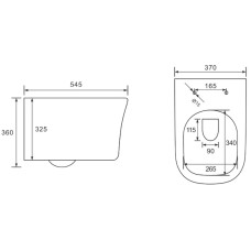 Унитаз подвесной Vincea Arco VT1-36 безободковый, с сиденьем микролифт, белый