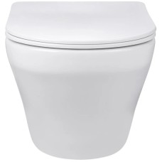 Унитаз подвесной Vincea Edge-M VT1-37 безободковый, с сиденьем микролифт, белый