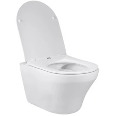 Унитаз подвесной Vincea Edge-M VT1-37 безободковый, с сиденьем микролифт, белый