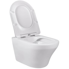 Унитаз подвесной Vincea Edge-M VT1-37 безободковый, с сиденьем микролифт, белый