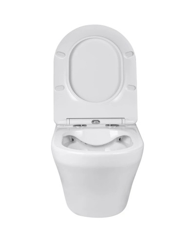 Унитаз подвесной Vincea Edge-M VT1-37 безободковый, с сиденьем микролифт, белый