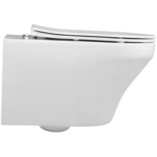 Унитаз подвесной Vincea Edge-M VT1-37 безободковый, с сиденьем микролифт, белый