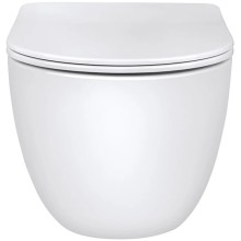 Унитаз подвесной Vincea Evo VT1-34 безободковый, с сиденьем микролифт, белый