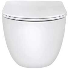 Унитаз подвесной Vincea Evo VT1-34 безободковый, с сиденьем микролифт, белый