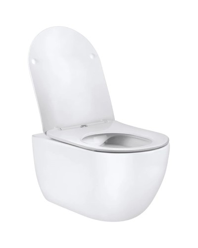 Унитаз подвесной Vincea Evo VT1-34 безободковый, с сиденьем микролифт, белый