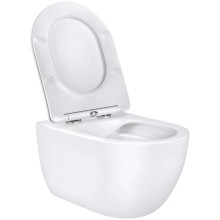 Унитаз подвесной Vincea Evo VT1-34 безободковый, с сиденьем микролифт, белый