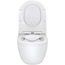 Унитаз подвесной Vincea Evo VT1-34 безободковый, с сиденьем микролифт, белый