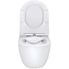 Унитаз подвесной Vincea Evo VT1-34 безободковый, с сиденьем микролифт, белый