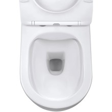 Унитаз подвесной Vincea Evo VT1-34 безободковый, с сиденьем микролифт, белый