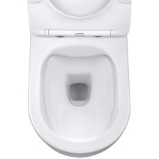 Унитаз подвесной Vincea Evo VT1-34 безободковый, с сиденьем микролифт, белый