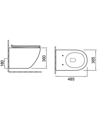 Унитаз подвесной Vincea Globo VT1-14SMG безободковый, с сиденьем микролифт, серый матовый