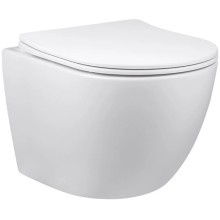 Унитаз подвесной Vincea Globo VT1-14SMW безободковый, с сиденьем микролифт, белый матовый