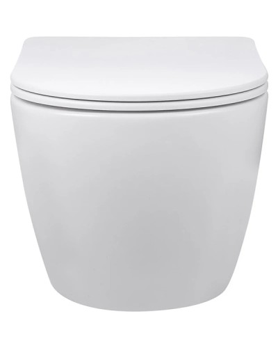 Унитаз подвесной Vincea Globo VT1-14SMW безободковый, с сиденьем микролифт, белый матовый