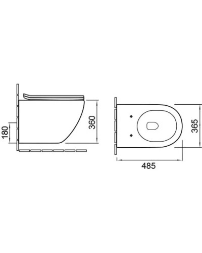 Унитаз подвесной Vincea Globo VT1-14SMW безободковый, с сиденьем микролифт, белый матовый