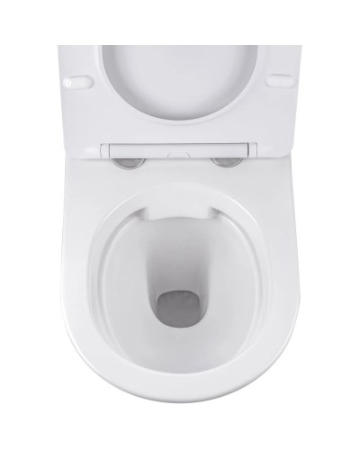 Унитаз подвесной Vincea Globo VT1-14SMW безободковый, с сиденьем микролифт, белый матовый