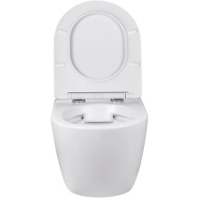 Унитаз подвесной Vincea Globo VT1-14SMW безободковый, с сиденьем микролифт, белый матовый