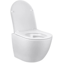 Унитаз подвесной Vincea Globo VT1-14SMW безободковый, с сиденьем микролифт, белый матовый