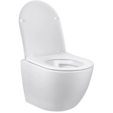 Унитаз подвесной Vincea Globo VT1-14SMW безободковый, с сиденьем микролифт, белый матовый