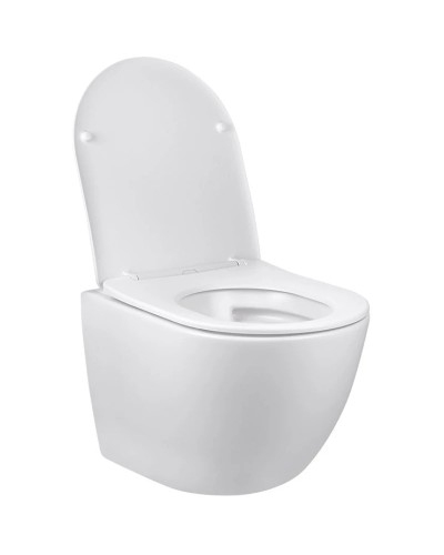 Унитаз подвесной Vincea Globo VT1-14SMW безободковый, с сиденьем микролифт, белый матовый