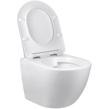 Унитаз подвесной Vincea Globo VT1-14SMW безободковый, с сиденьем микролифт, белый матовый