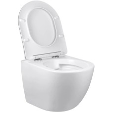 Унитаз подвесной Vincea Globo VT1-14SMW безободковый, с сиденьем микролифт, белый матовый
