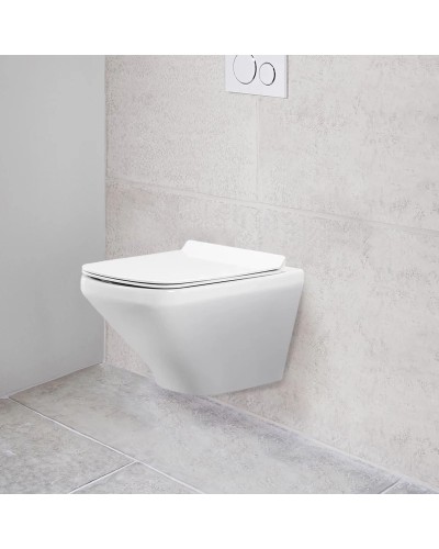 Унитаз подвесной Vincea Neo-M VT1-17 безободковый, с сиденьем микролифт, белый