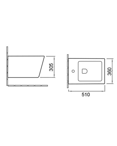 Подвесное биде Vincea Q-Line VB1-12