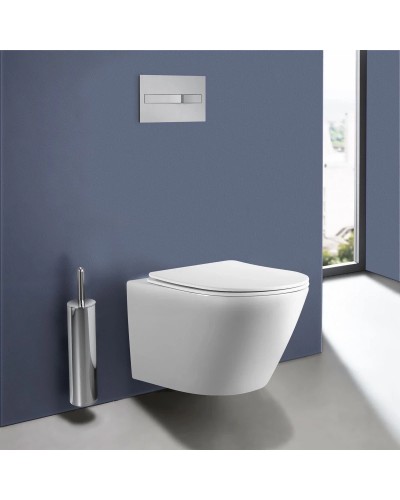 Унитаз подвесной Vincea One VT1-29 безободковый, торнадо, с сиденьем микролифт, белый