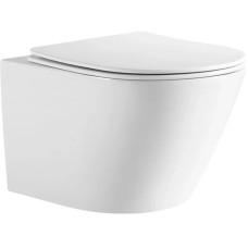 Унитаз подвесной Vincea One VT1-29 безободковый, торнадо, с сиденьем микролифт, белый