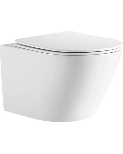 Унитаз подвесной Vincea One VT1-29 безободковый, торнадо, с сиденьем микролифт, белый