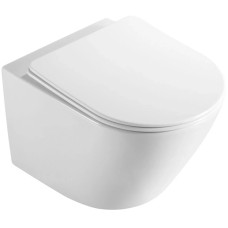 Унитаз подвесной Vincea One VT1-29 безободковый, торнадо, с сиденьем микролифт, белый