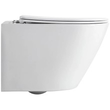 Унитаз подвесной Vincea One VT1-29 безободковый, торнадо, с сиденьем микролифт, белый