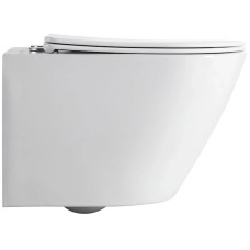 Унитаз подвесной Vincea One VT1-29 безободковый, торнадо, с сиденьем микролифт, белый