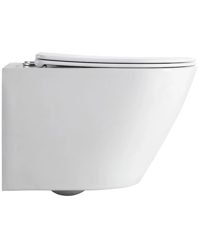 Унитаз подвесной Vincea One VT1-29 безободковый, торнадо, с сиденьем микролифт, белый