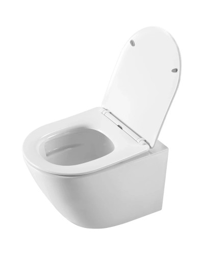 Унитаз подвесной Vincea One VT1-29 безободковый, торнадо, с сиденьем микролифт, белый