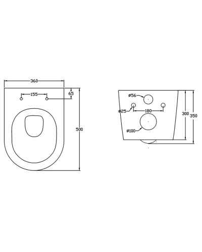 Унитаз подвесной Vincea One VT1-29 безободковый, торнадо, с сиденьем микролифт, белый