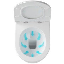 Унитаз Ravak Uni Chrome Rim X01516 подвесной без сиденья