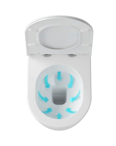 Унитаз Ravak Uni Chrome Rim X01516 подвесной без сиденья