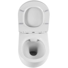 Подвесной безободковый унитаз с сиденьем микролифт Cezares Eco CZR-526-TH-R/2040SC