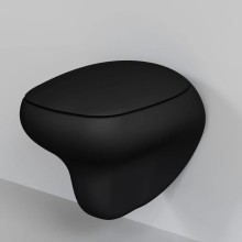 Подвесной безободковый унитаз с сиденьем микролифт Ambassador Diamond 123T20201R-122T20201