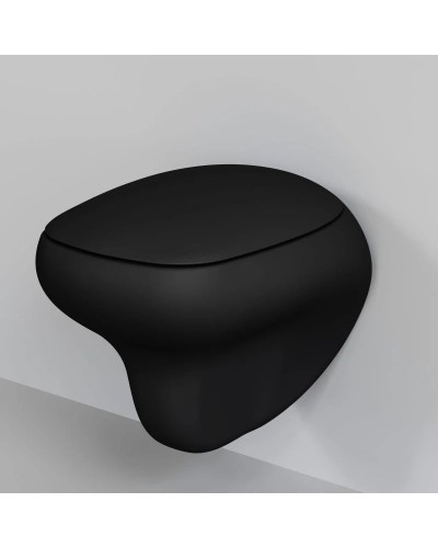 Подвесной безободковый унитаз с сиденьем микролифт Ambassador Diamond 123T20201R-122T20201