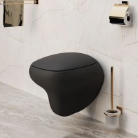 Подвесной безободковый унитаз с сиденьем микролифт Ambassador Diamond 123T20201R-122T20201