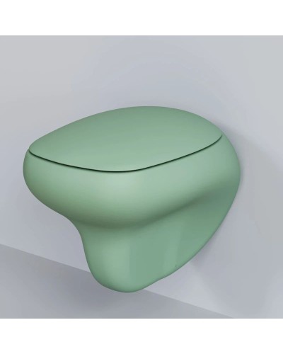 Подвесной безободковый унитаз с сиденьем микролифт Ambassador Diamond 123T21001R-122T21001