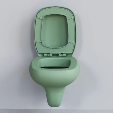 Подвесной безободковый унитаз с сиденьем микролифт Ambassador Diamond 123T21001R-122T21001